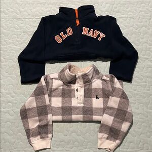 EUC Old Navy & Carters Kids Navy and Gray Sweatshirts - Size 24 months & 2T